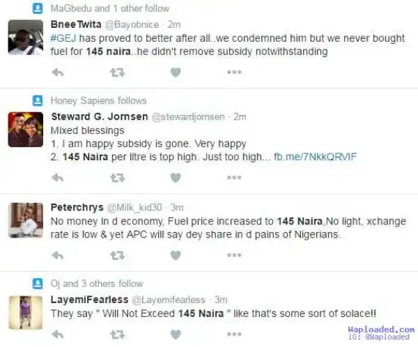 Nigerians react to subsidy removal on twitter